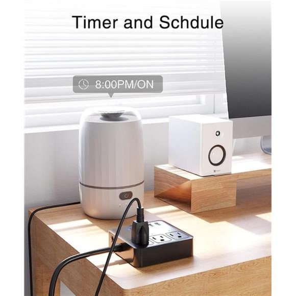 Smart Power Strip, 3 USB Ports and 3 Individually Controlled Smart Outlets, WiFi - Picture 4 of 6